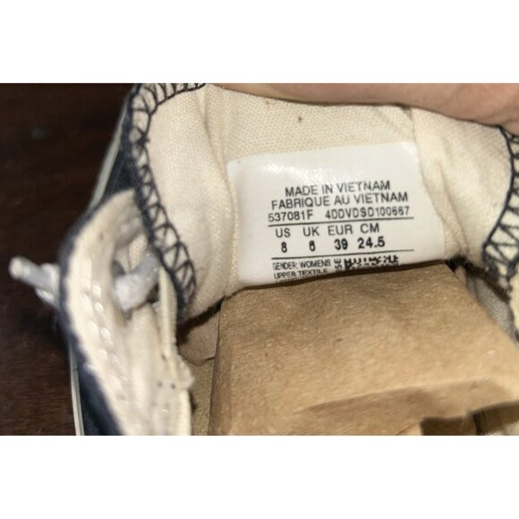 Converse Chuck Taylor Sneaker Women's Size 8 Black & White lace up skate shoes - Picture 5 of 7